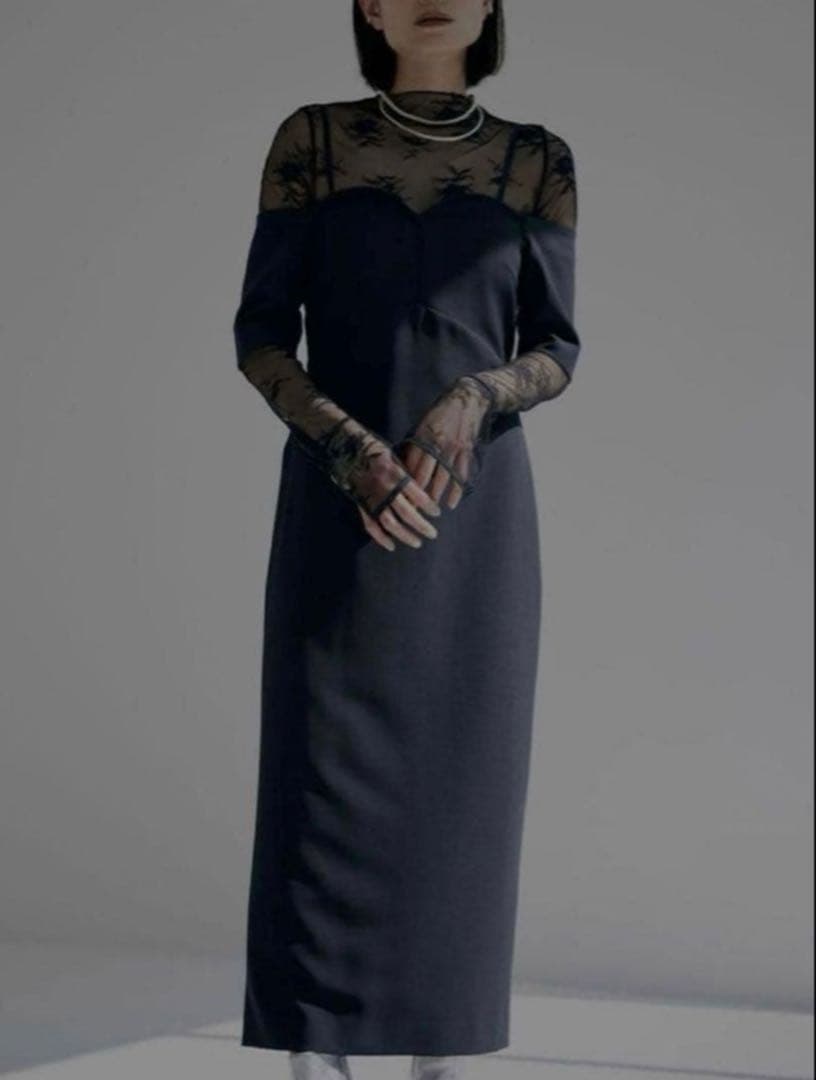 スーツ・フォーマル・ドレス Ameri vintage LACE TOP SET DRESS