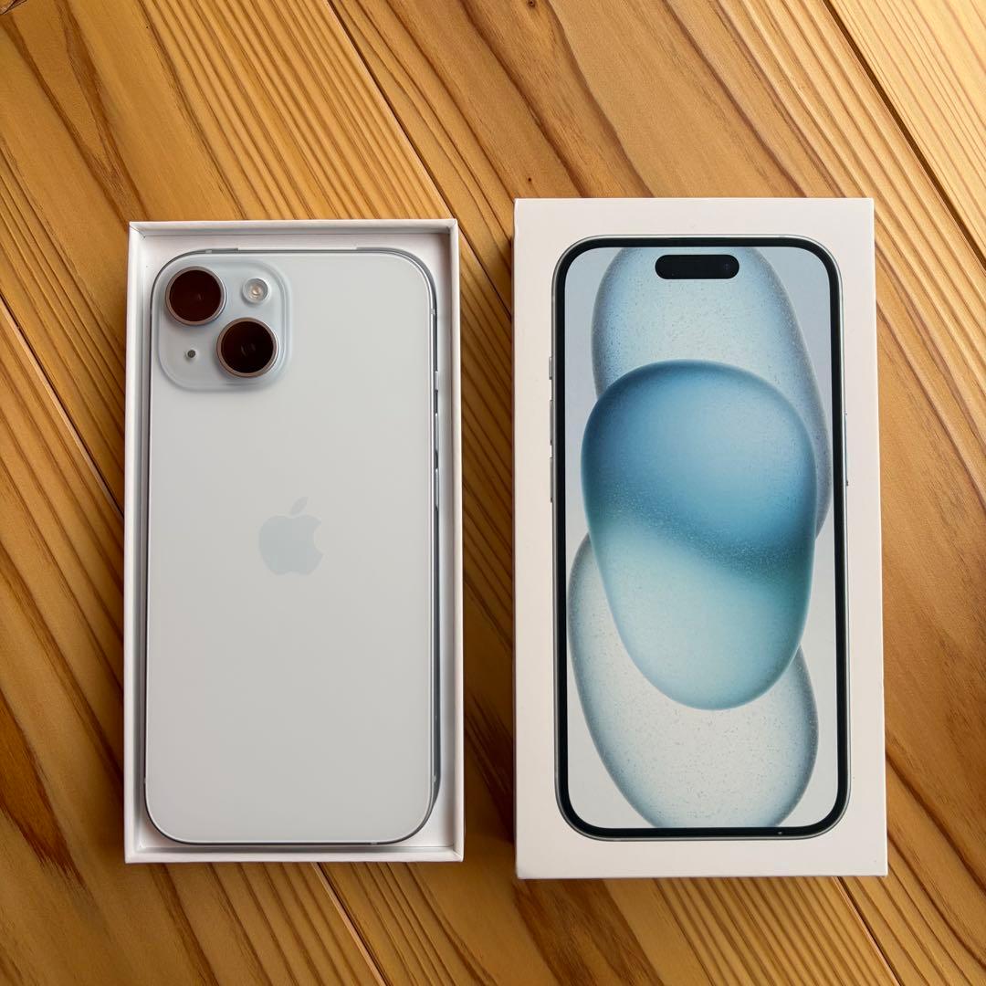 【値下げ】美品 iPhone15 128GB ブルー SIMフリー