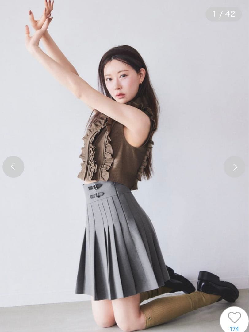 スナイデル SNIDEL プリーツスカショーパン