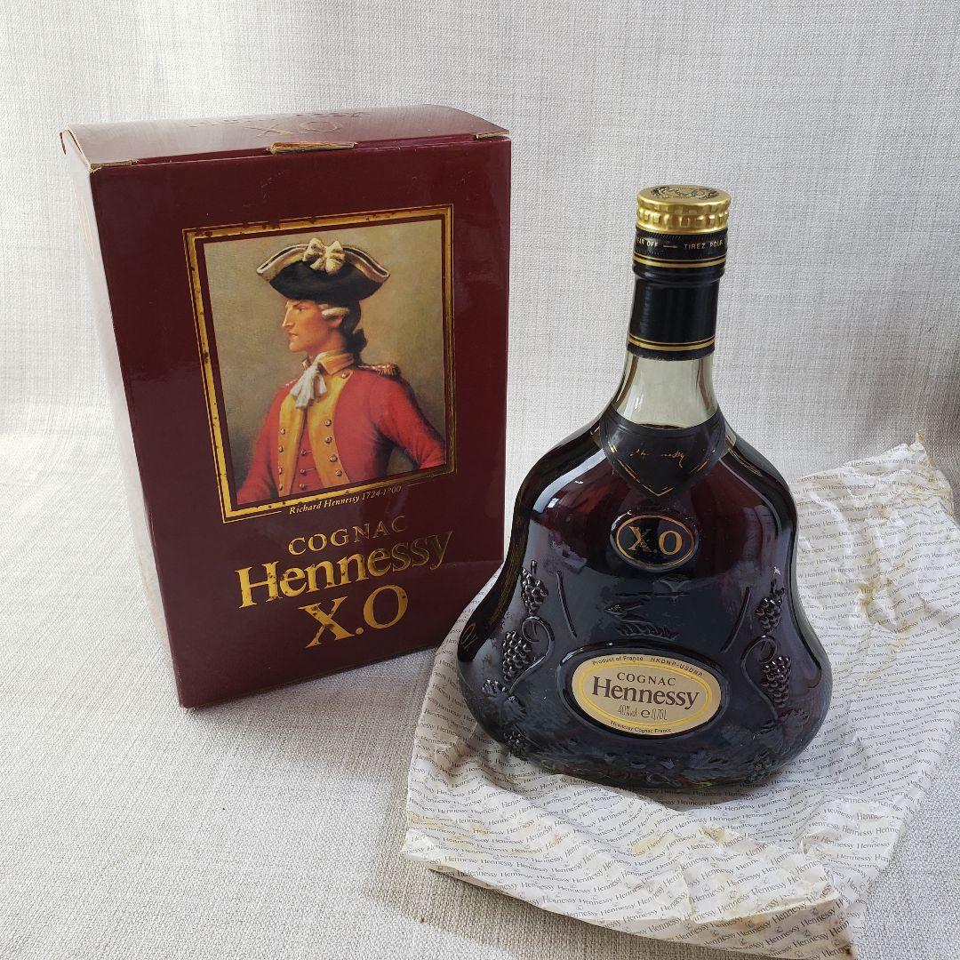 ①未開栓 COGNAC Hennessy X.O ブランデー 古酒 ヘネシー