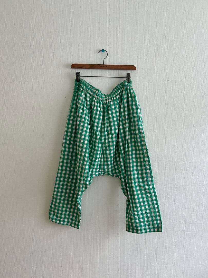 ☆ veritecoeur ヴェリテクール ☆緑のチェック柄 パンツ