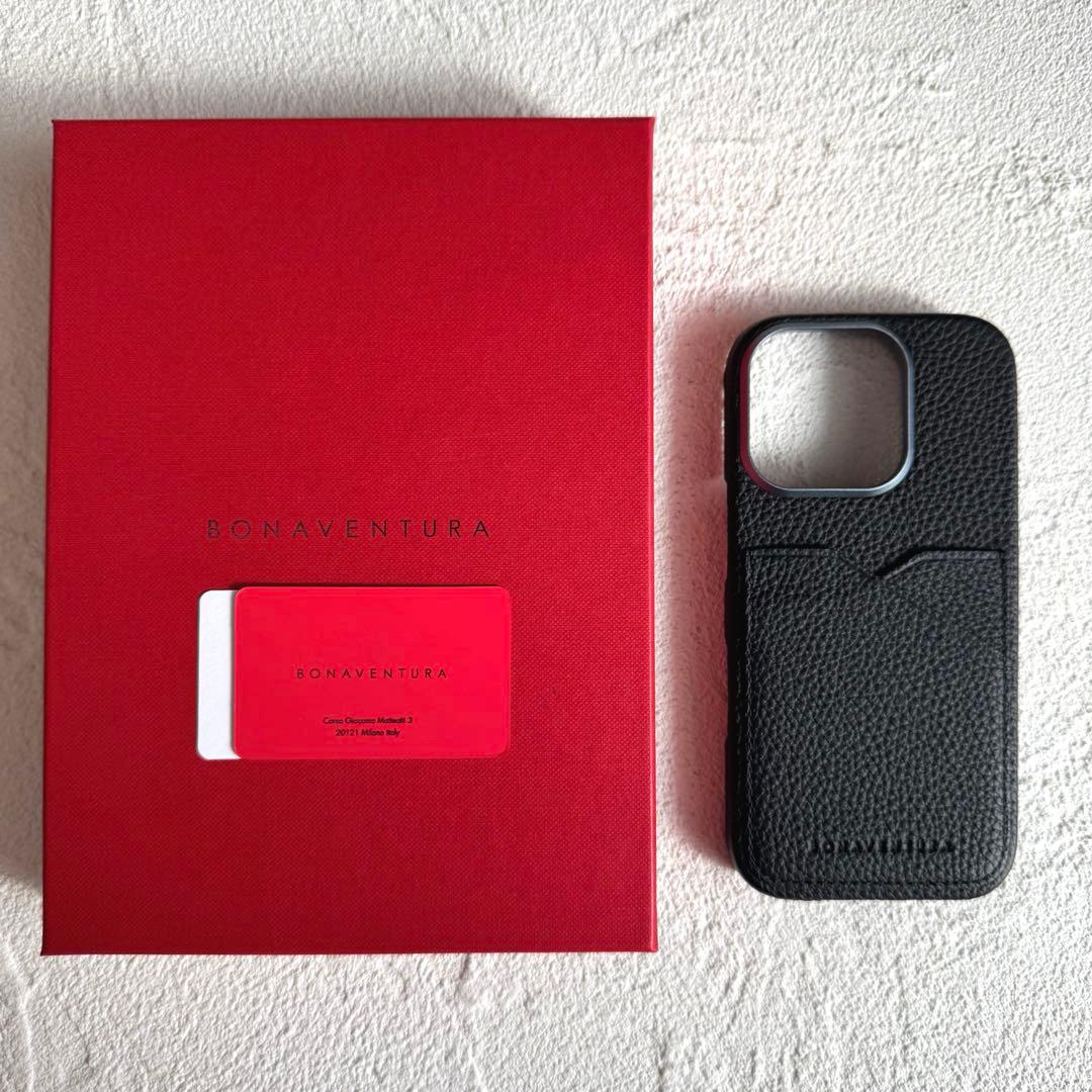 BONAVENTURA ボナベンチュラ iPhone16Proケース ブラック