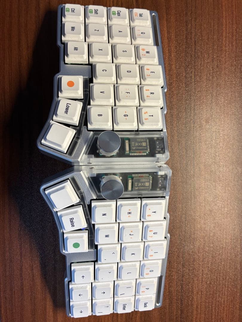 Cornix 分割キーボード シルバー