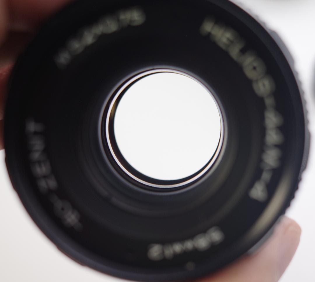 83 　新品未使用　ぐるぐるボケレンズ　ヘリオス　44M-4　M42アダプター付