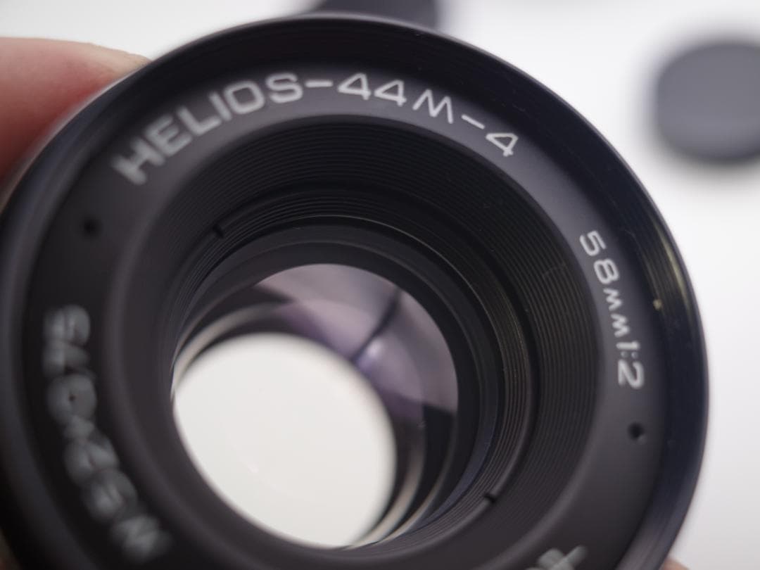 83 　新品未使用　ぐるぐるボケレンズ　ヘリオス　44M-4　M42アダプター付