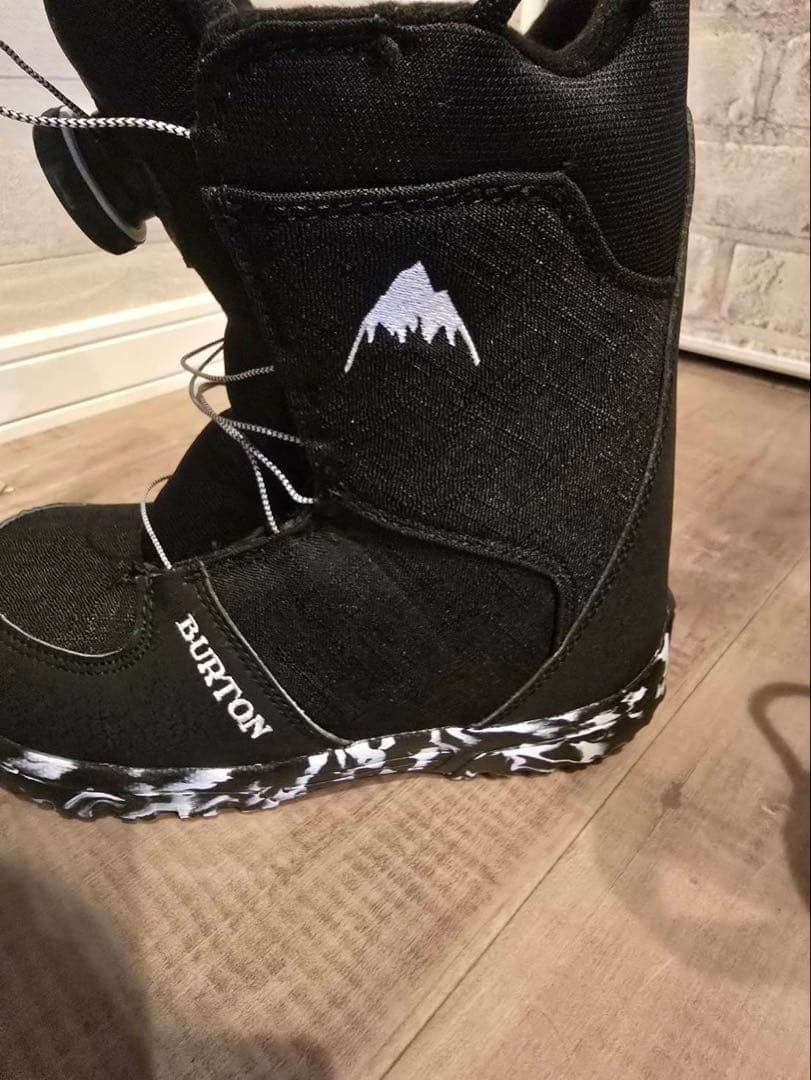 BURTON 子ども用スノーボードブーツ ブラック/ホワイト　バートン