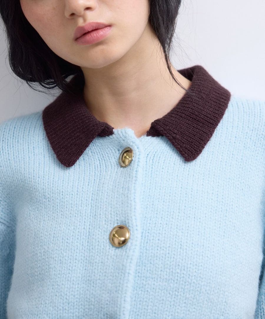 美品web限定ADAM ET ROPE’ ポロニットカーディガン　アダムエロペ