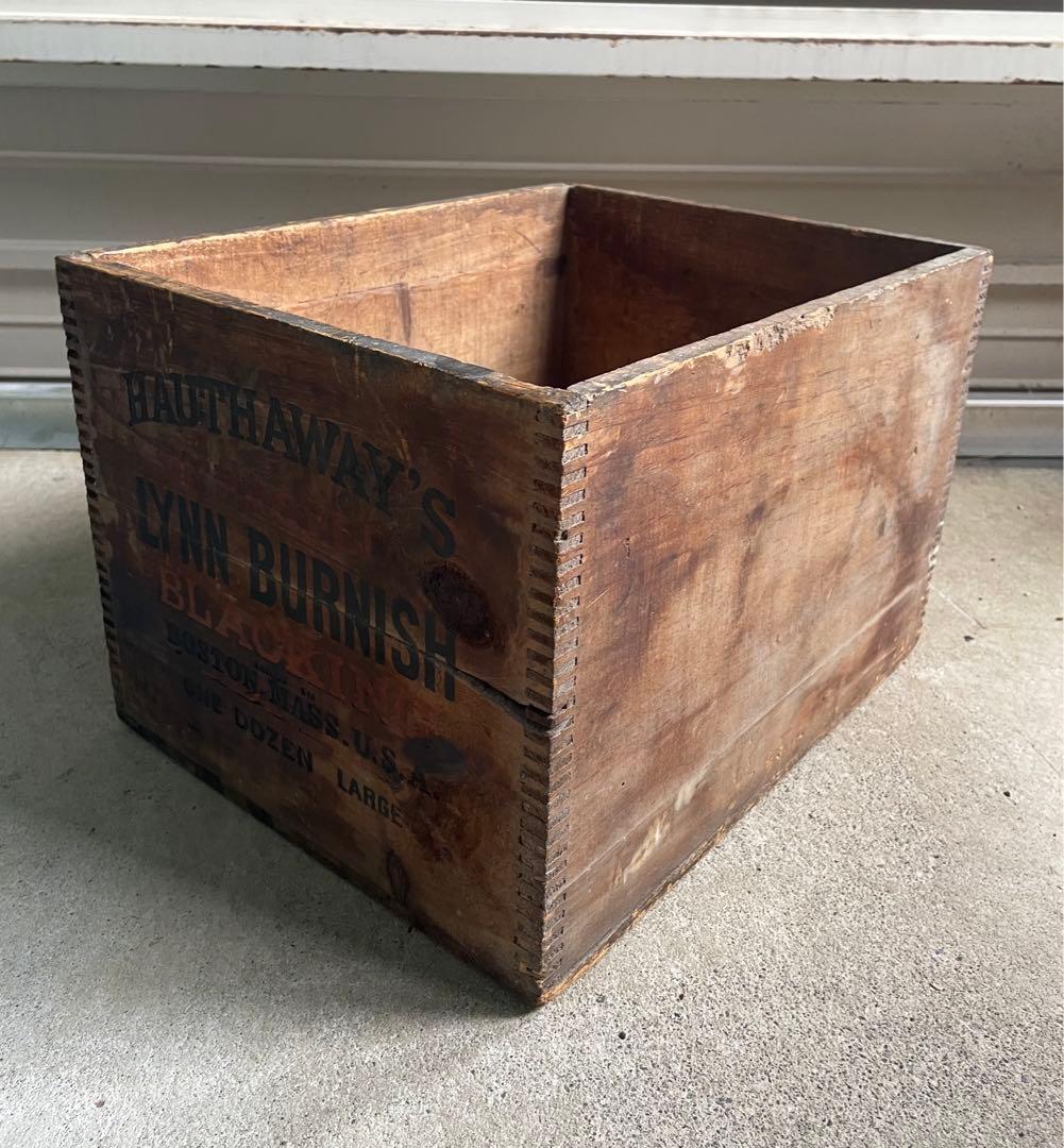 ビンテージ/USA製/アドバタイジング/ウッドボックス/ケース/木箱/店舗什器①