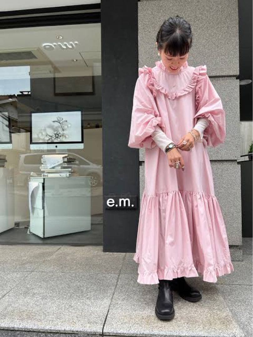 【ましろ様♡】CAROLINA GLASER フリルワンピース　ビームス　コラボ