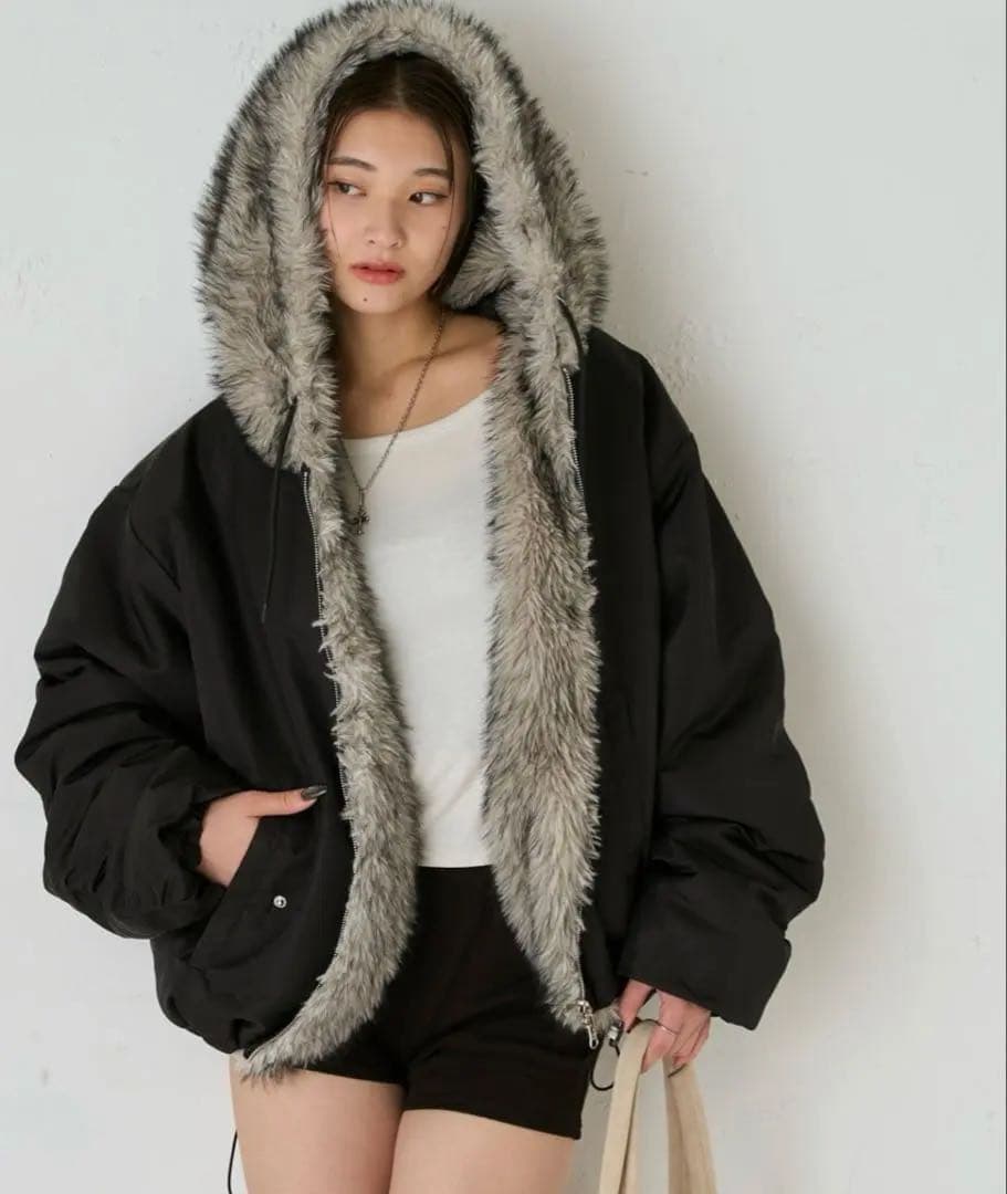 who'swhogallery 2WAYリバーシブルファーブルゾン