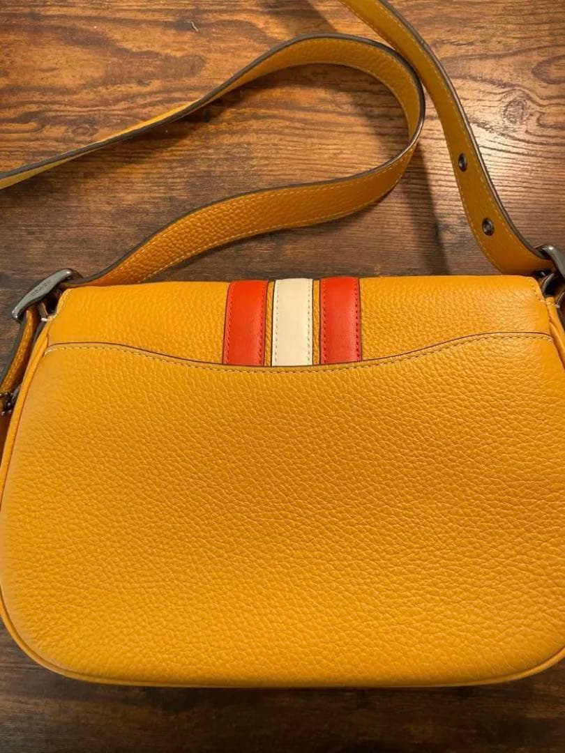 コーチ メイシー サドルバッグ カラーブロック レザー