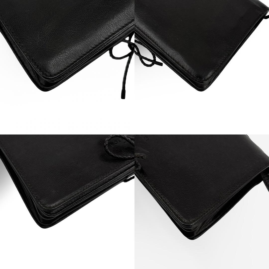 美品】ボッテガヴェネタ　ショルダーバッグ　２WAY ハンドバッグ　ロゴ　レザー