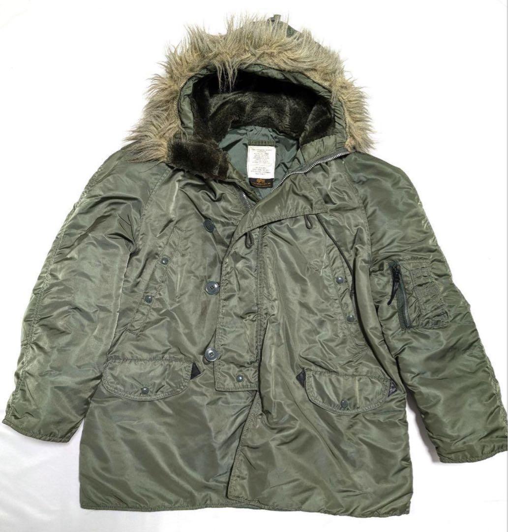 USA製 旧タグ 90s N-3B アルファ フライジャケット モッズコート