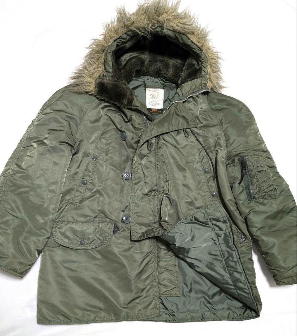 USA製 旧タグ 90s N-3B アルファ フライジャケット モッズコート