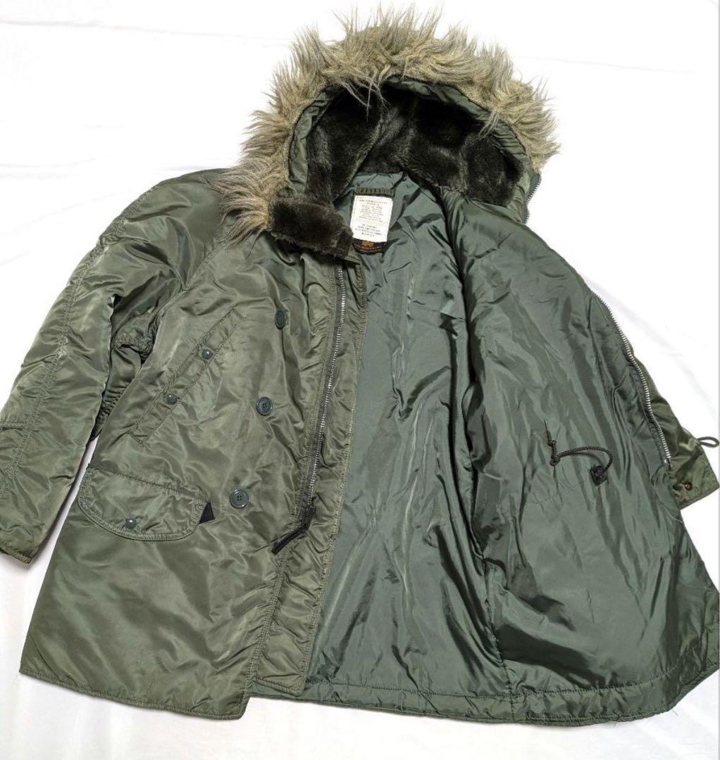 USA製 旧タグ 90s N-3B アルファ フライジャケット モッズコート