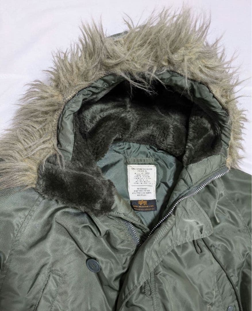 USA製 旧タグ 90s N-3B アルファ フライジャケット モッズコート
