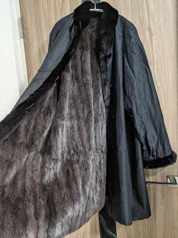 104　リス　毛皮　ミンク　リバーシブル　ライナー　リアルファーコート