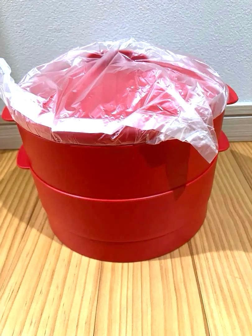 【未使用】Tupperware スチームイット2段式 蒸し器