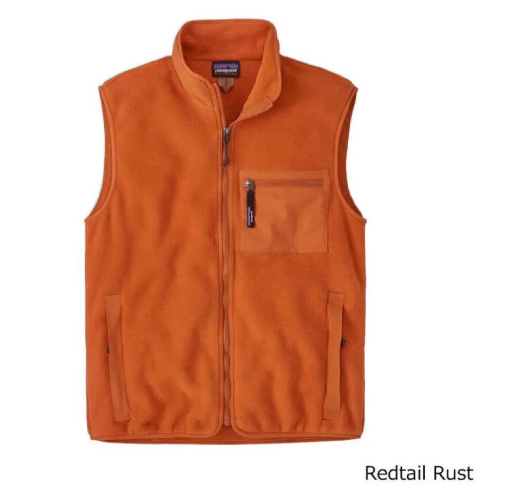 パタゴニア シンチラベスト フリース オレンジ(Redtail Rust)