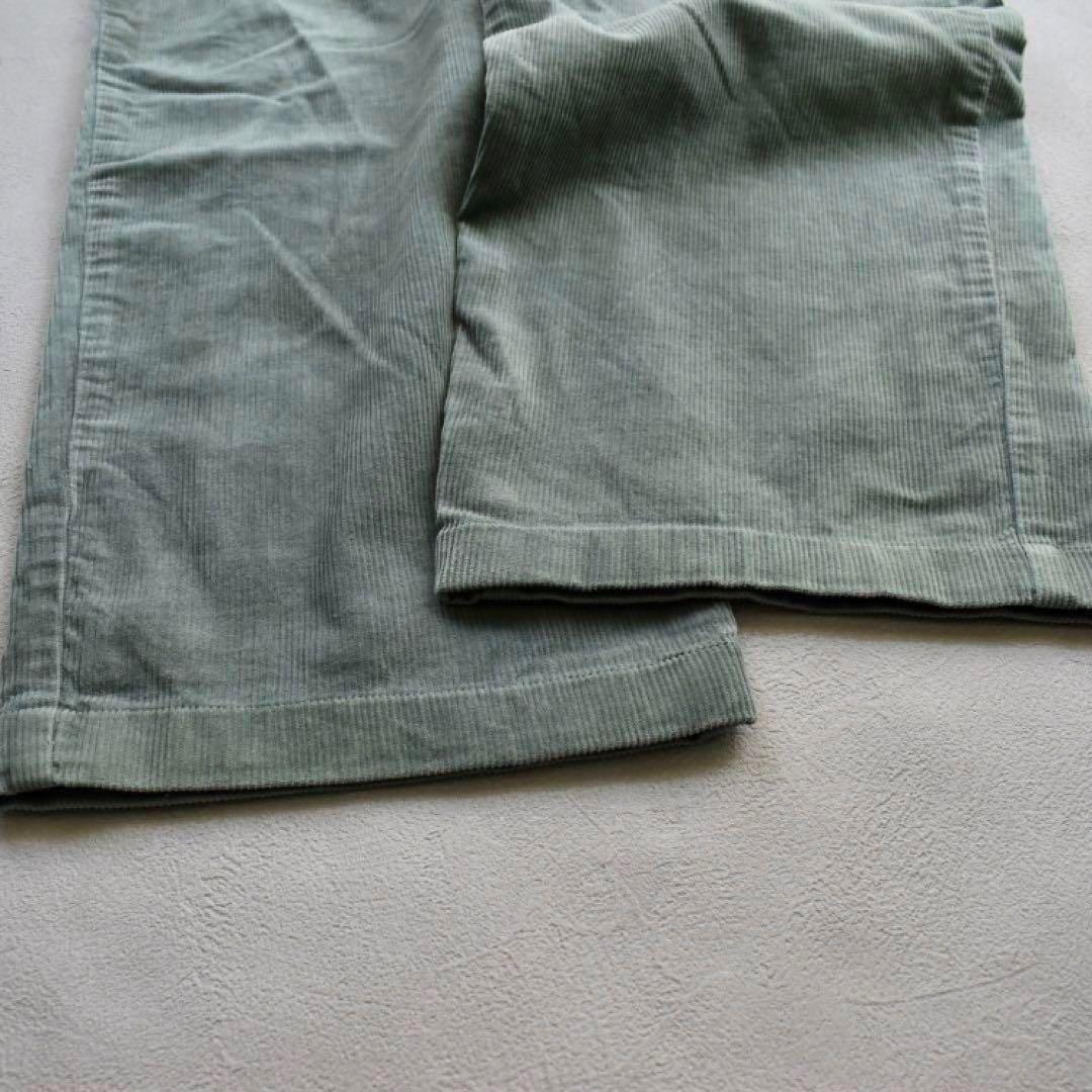 90s POLO CORDS ポロラルフ　太畝コーデュロイパンツ ターコイズ L
