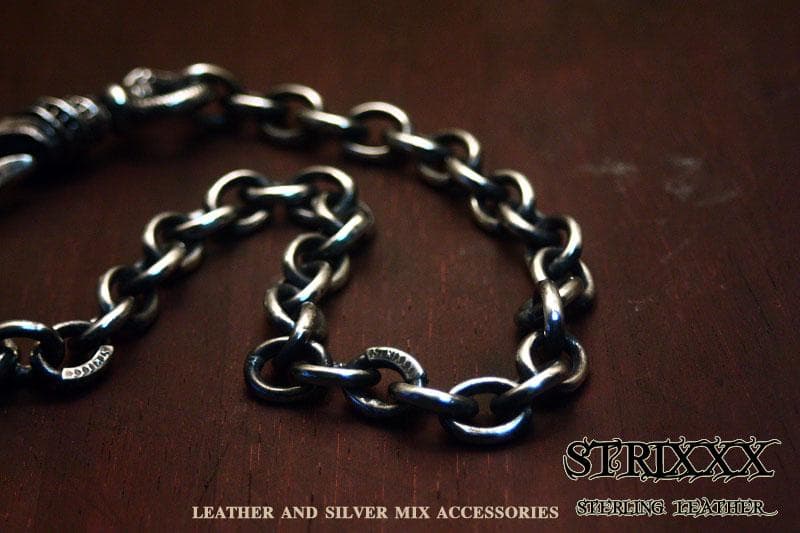 11　あずきウォレットチェーン（アクセント彫刻コマ入り）STRIXXXX
