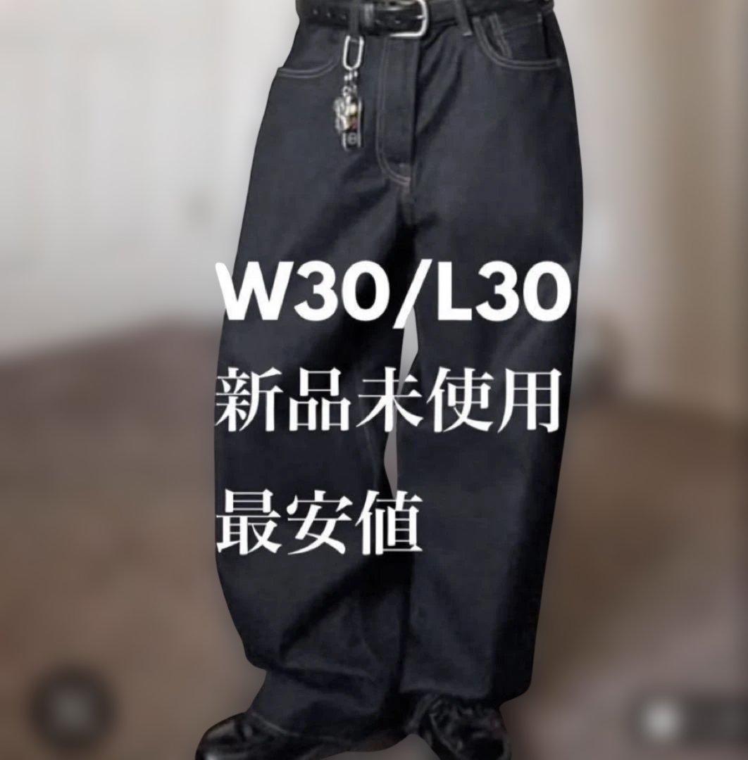 ギャップ　スーパーバギーデニム　ブラック30/30