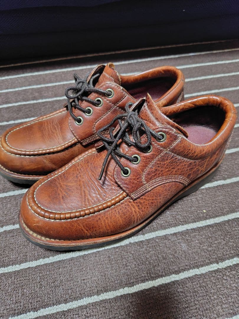 美品！Chippewa ワークブーツ　茶色シボ革