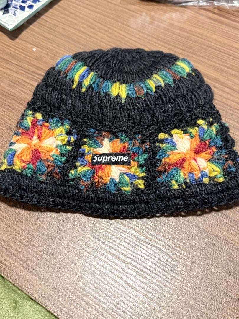 Supreme 25ss Crochet Beanie Black シュプリーム