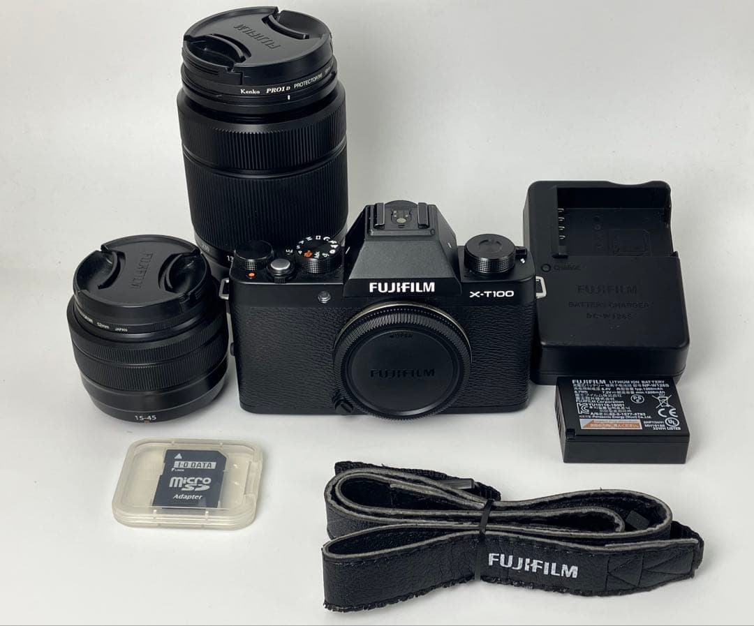 【返品保証・動作確認済】FUJIFILM X-T100 ダブルズームレンズキット