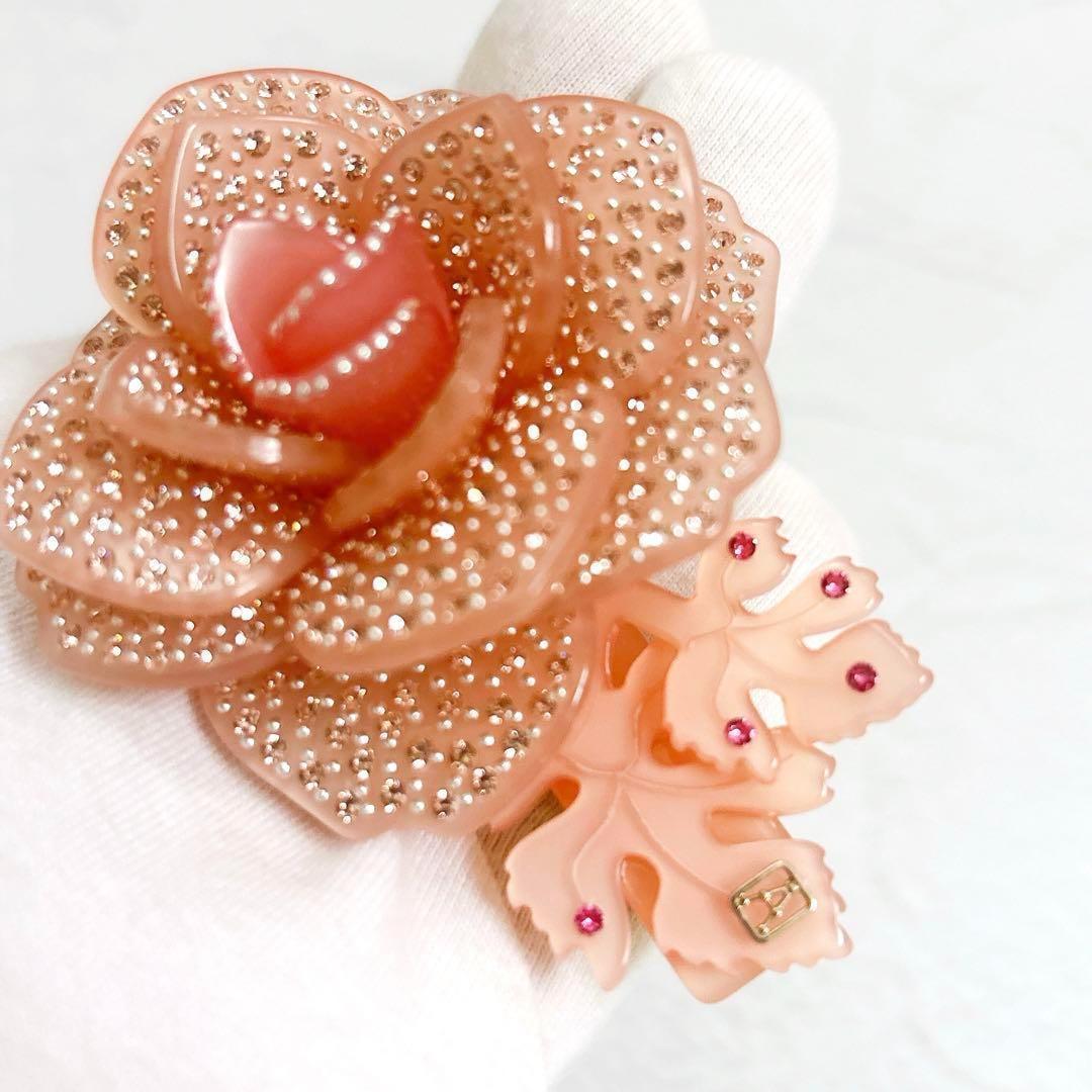 希少美品 Alexandre De Paris キラキラ ローズモチーフバレッタ