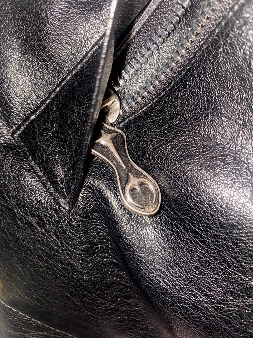 thug club Leather Puffer Jacket ダウンジャケット