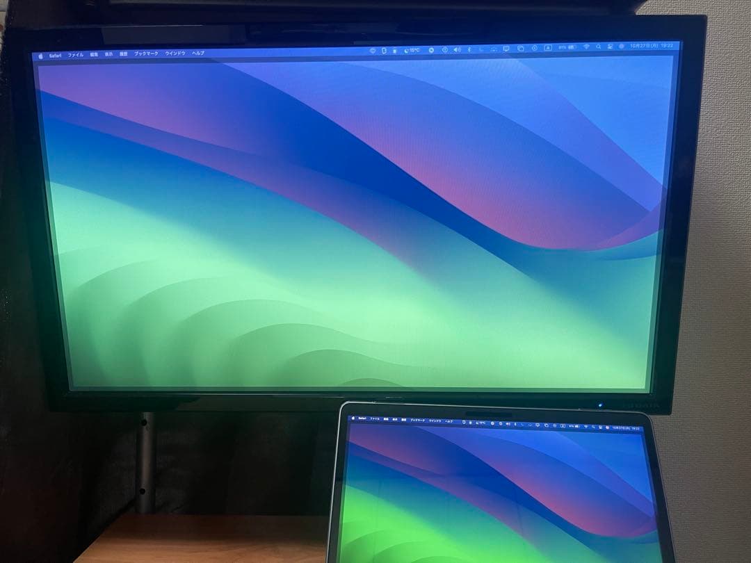 DIO-MF271XD8 27インチディスプレイ本体（内臓スピーカー付き）