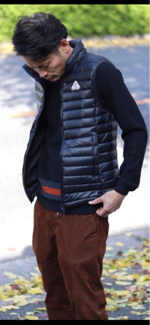 PYRENEX ブラック ダウンベスト美品M