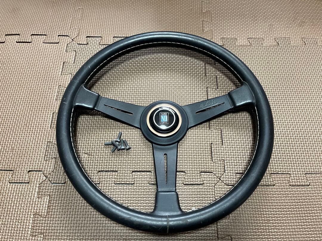 当時物 ナルディ クラシック ブラック レザー