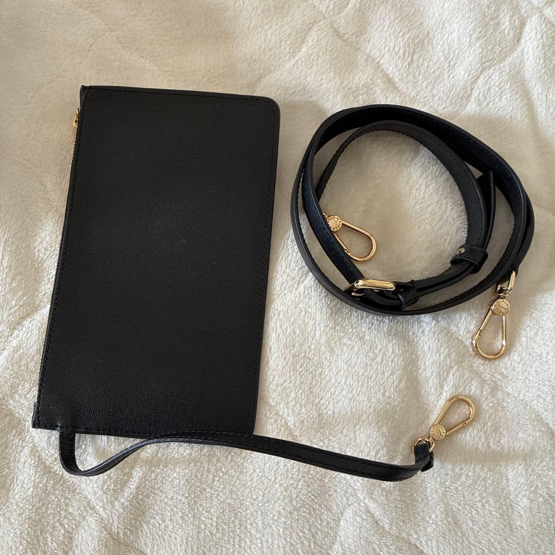 FURLA ブラック ショルダーバッグ ポーチ付き