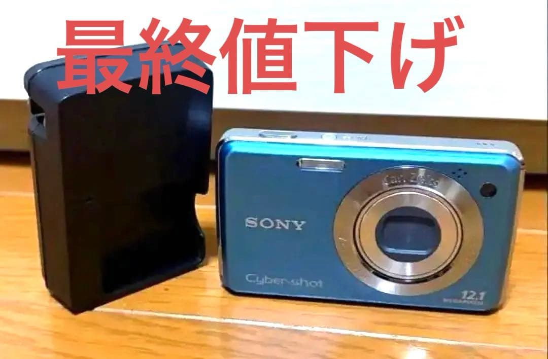 動作品　希少ブルーSONY サイバーショット12.1MPDSC-W220