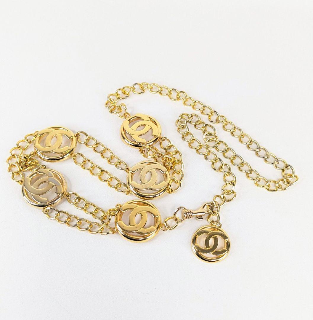 CHANEL シャネル チェーンベルト ココ マーク ゴールド ヴィンテージ