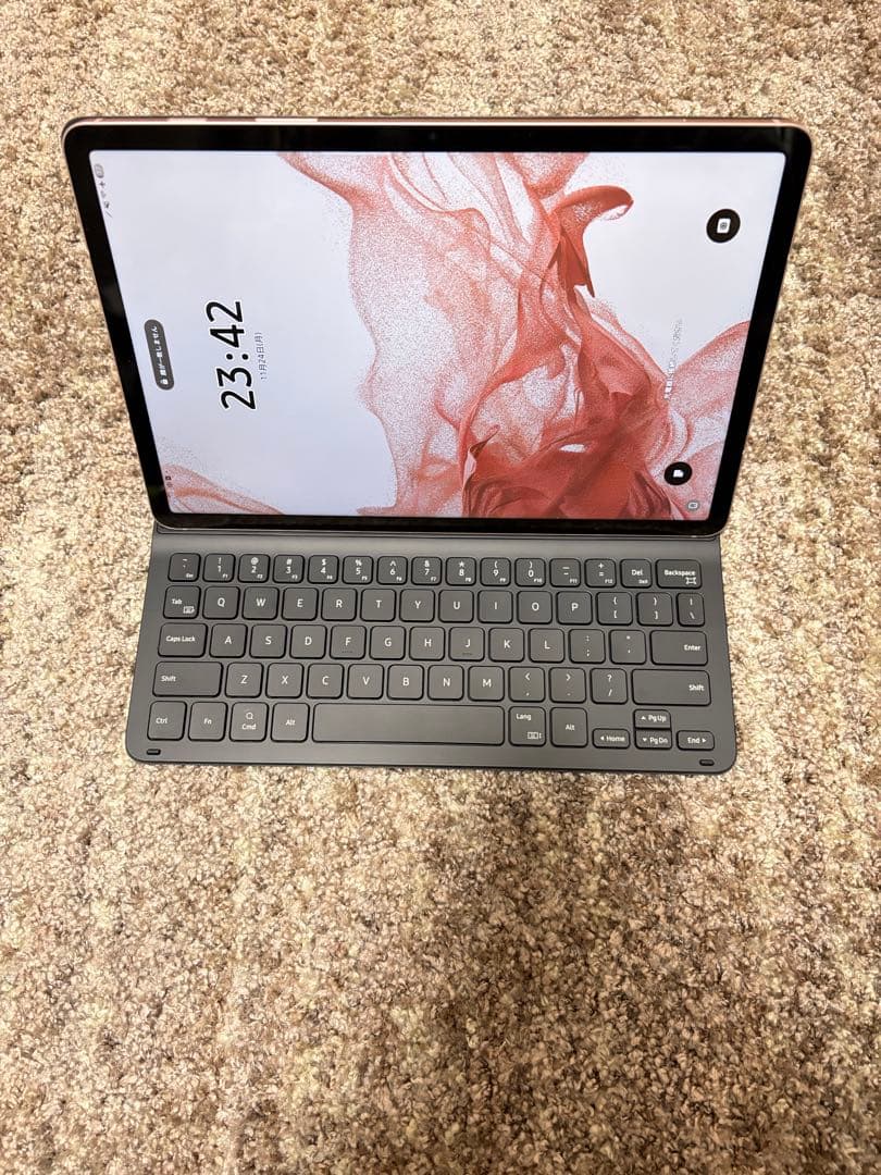 Samsung Galaxy Tab S8 ローズゴールド キーボード付き