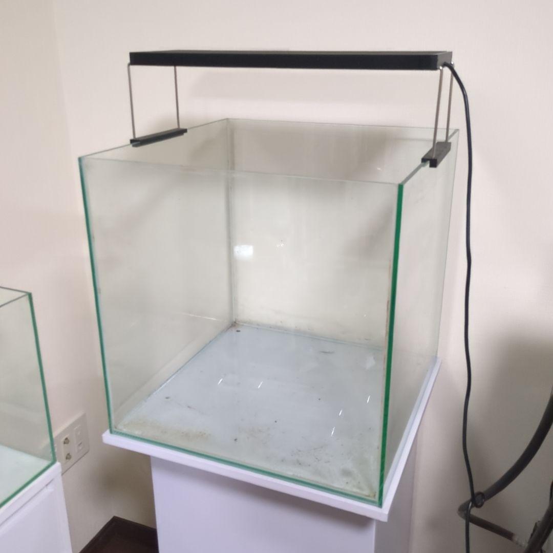 tkm　ガラス水槽とEHEIMフィルターセット　キャビネットつき