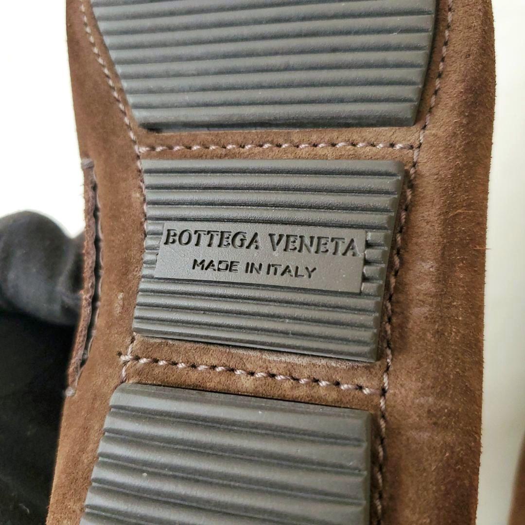 快適ドライブに！ 美品 ボッテガヴェネタ 靴 デッキ ローファー イントレ 茶