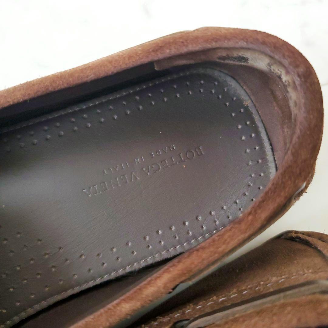 快適ドライブに！ 美品 ボッテガヴェネタ 靴 デッキ ローファー イントレ 茶