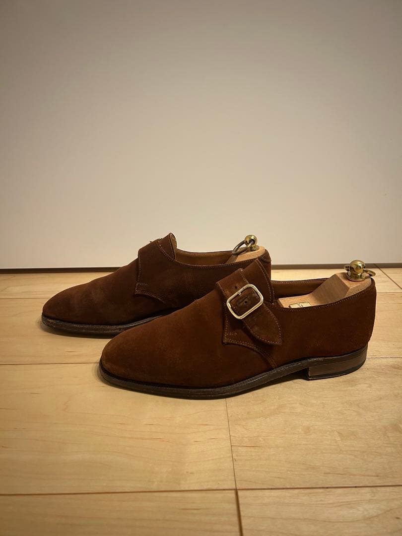 ポールセンスコーン クロケット製　スエード シングルモンク 6