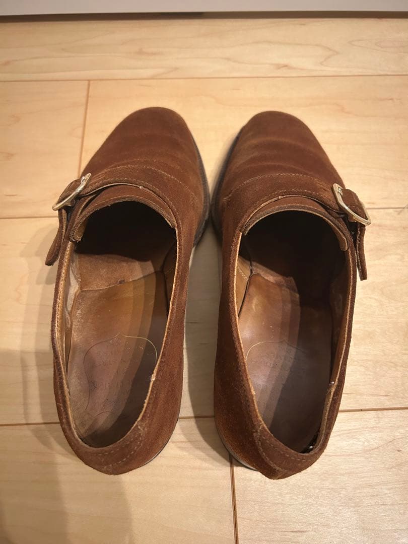 ポールセンスコーン クロケット製　スエード シングルモンク 6