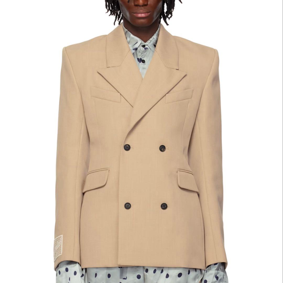 EGONLAB 25SS ベージュフィットダブルジャケット