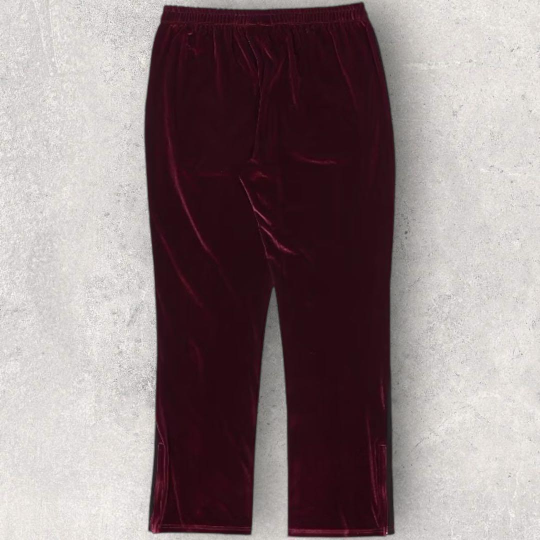 新品未使用 NERDY ノルディ ベロア セットアップ ワインレッド S