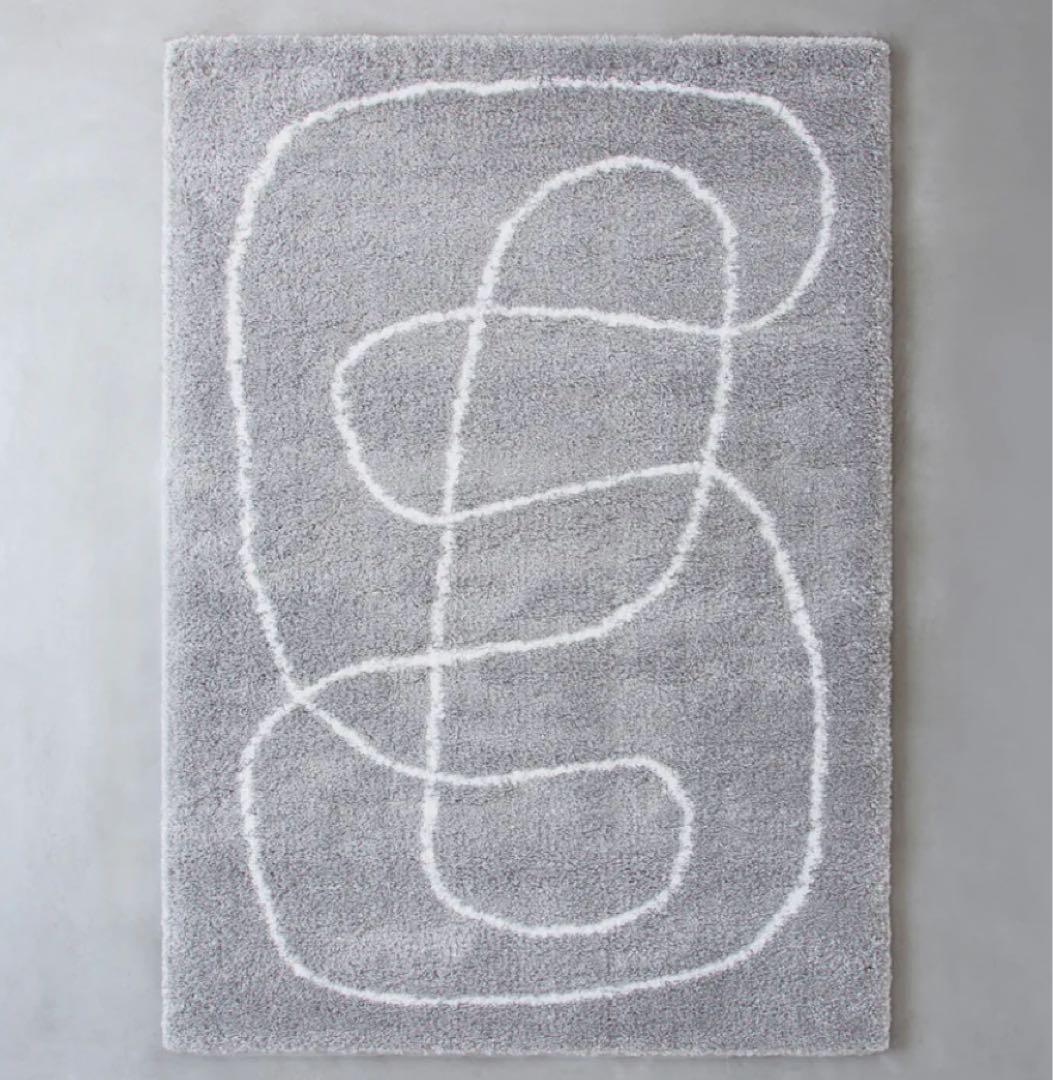 【美品】LOWYA ロウヤ　ラグカーペット　120×170【引き渡し可】