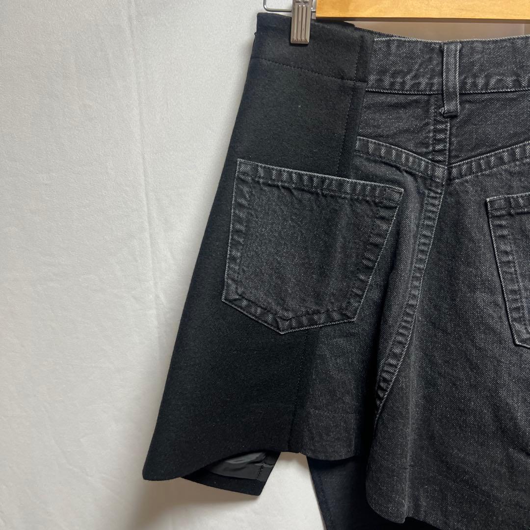 sacai Denim x Wool Melton Skirt スカート　1