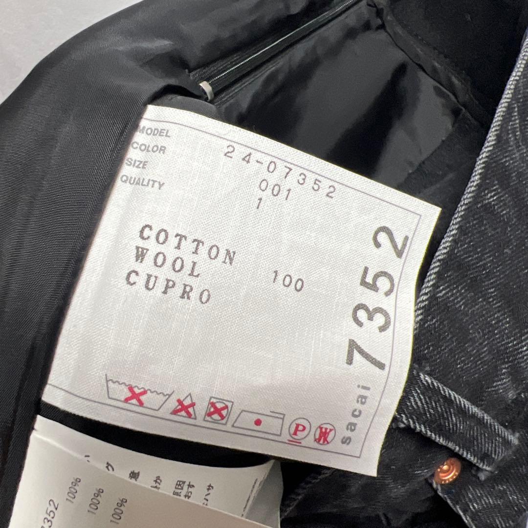 sacai Denim x Wool Melton Skirt スカート　1