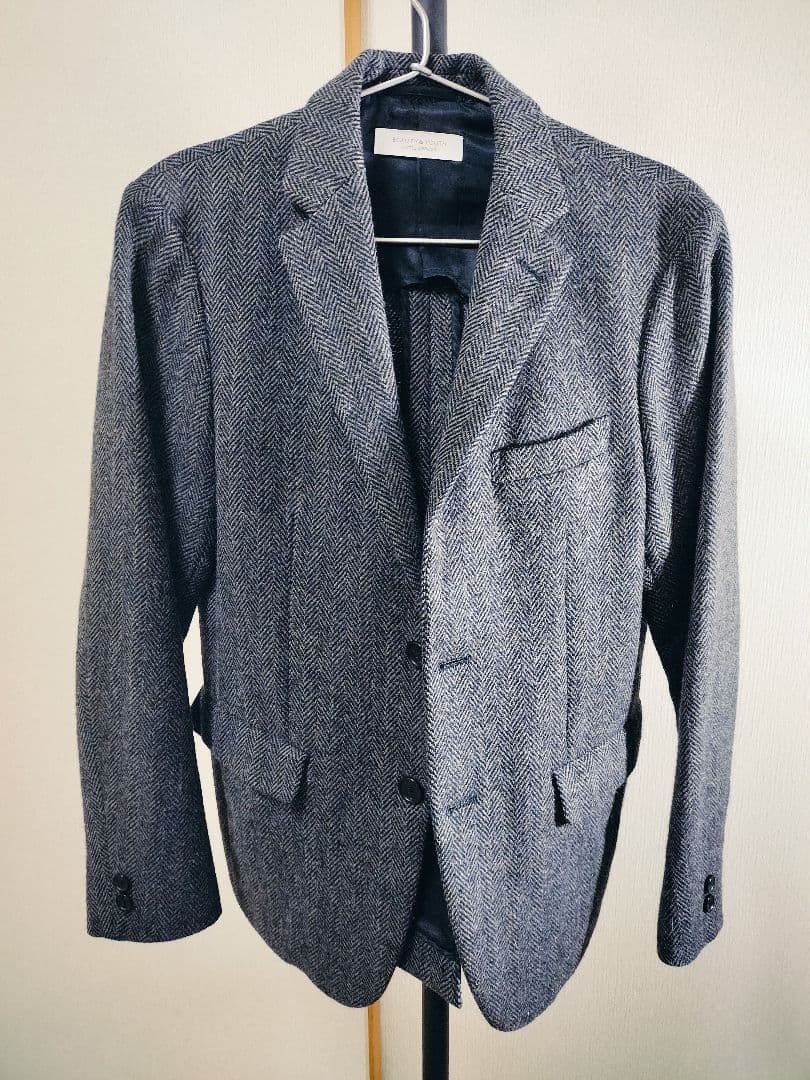 【美品】BEAUTY&YOUTH ヘリンボーン テーラードジャケット