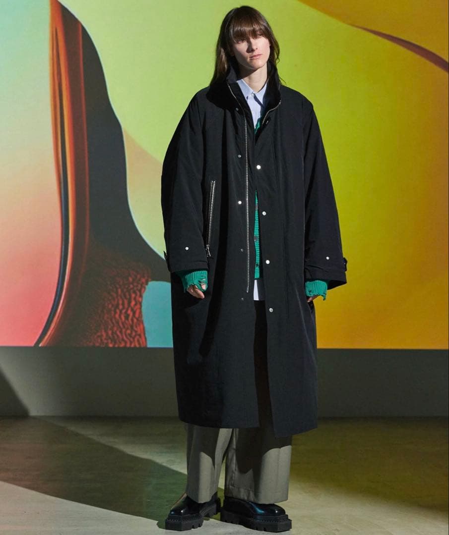 メゾンスペシャル　ソフトシェルプライムオーバーモンスターパッファーパーカー